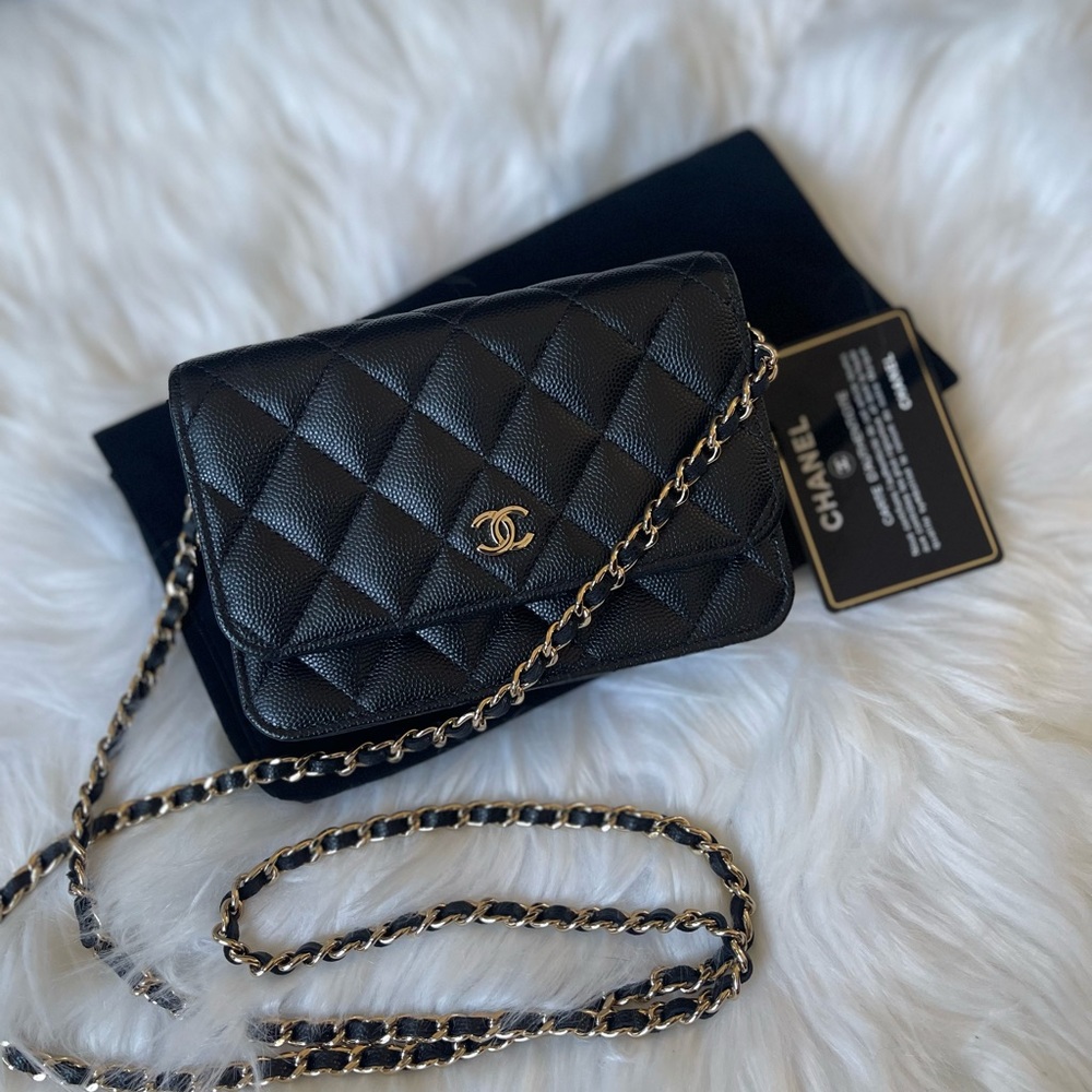 Chanel Caviar Mini Wallet on Chain